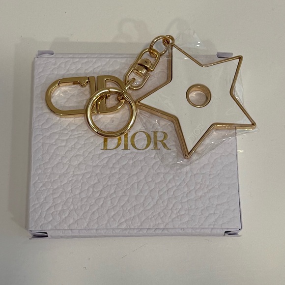 Dior Star Ceramic and Gold Tone Fragrance Diffuser Keychain/Bag Charm, NWB - Picture 1 of 9
